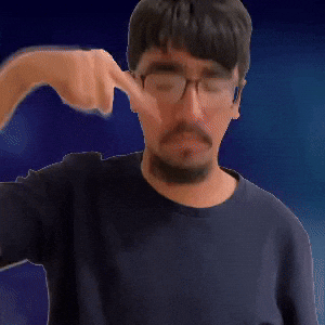 Surprised at something below