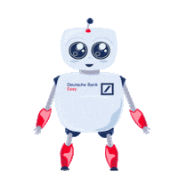 Deutsche Bank Robot Sticker by e3online