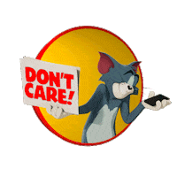 Tom Cat I Dont Care Sticker by Tom & Jerry