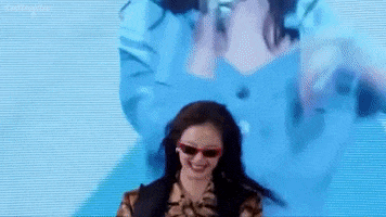 ArvaNyan laughing running korea shy GIF