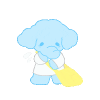 tobetata curlyfriends 컬리프렌즈 hesitantly 우물쭈물 Sticker