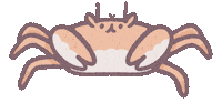 Crab カニ Sticker by akaKUMA