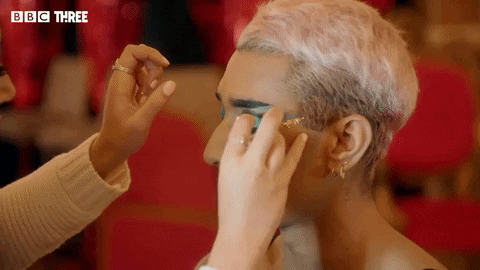 Glow Up Make-Up GIF by BBC Three