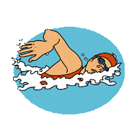 swim swimming STICKER by imoji