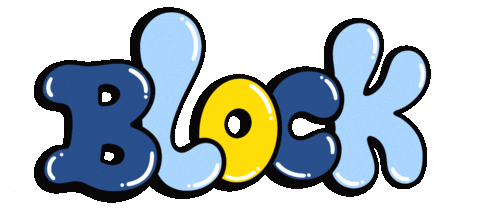 Block Goodbye Sticker by Natalie Michelle Watson