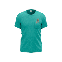 T-Shirt Teal Sticker by 1bike1world
