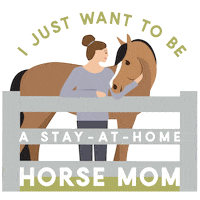 Horse Girl Stayathomemom Sticker by dapplebay