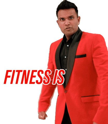 Red Jacket Gym Sticker by IamDanRam