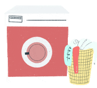 Laundry Chores Sticker by CQ