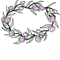 lipplelolly pink flowers pink flowers daisy chain Sticker