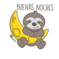 Good Night Sloth Sticker by Life In Treetop