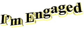 Engaged Just Married Sticker by GIPHY Text