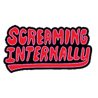 Screaming Sticker by Bananna Bones