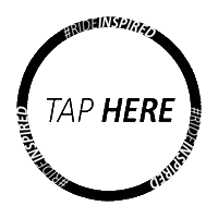 New Post Tap Here Sticker by Inspired Bicycles