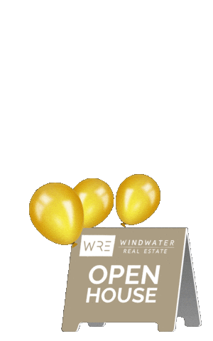 Open House Sign Sticker by windwater real estate
