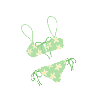 kkvng summer beach bikini tanning Sticker