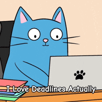 Blue Cat Help GIF