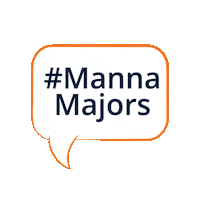 mannauniversity college university text bubble majors Sticker