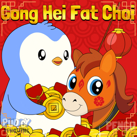 Chinese New Year Penguin GIF by Pudgy Penguins
