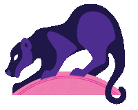 Big Cat Jaguar Sticker by Erstwilder