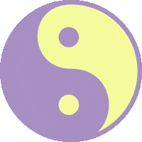 Yin Yang Doodle Sticker by Carla Lomonaco