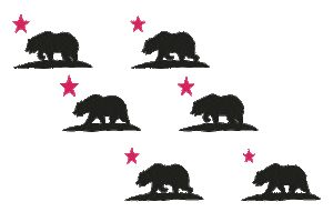 los angeles love Sticker