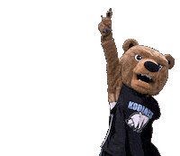 Bear Point Up Sticker by Lethbridge Polytechnic