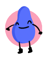 Lifeyana happy excited cheer blob Sticker