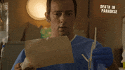 deathinparadiseofficial disappointed frustration jigsaw death in paradise GIF