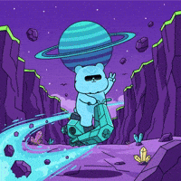 Outer Space Cool Gif GIF by Kanpai Pandas