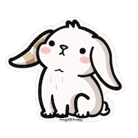 Cartoon Bunny Sticker