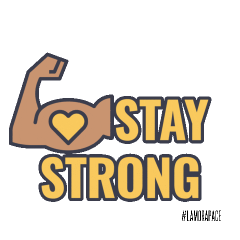 LamoraDMetrice strong stay stay strong ldp Sticker