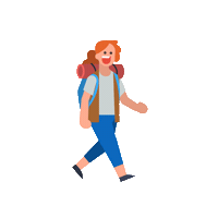 Happy Red Hair Sticker