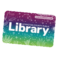 lexcolibrary library public library library card lcpl Sticker
