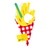 Happy Food Sticker by Rotterdampas