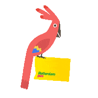 Parrot Love Sticker by Rotterdampas