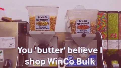 Peanut Butter Bulk GIF by WinCo Foods