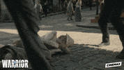 cinemax fight kick warrior bruce lee GIF
