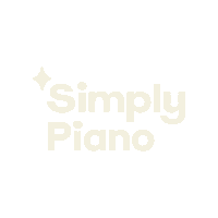 Sparkle Piano Sticker by Simply