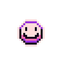 Pink Smiling Sticker
