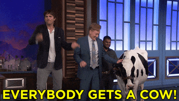 ashton kutcher conan obrien GIF by Team Coco