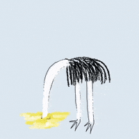 Think About It Ostrich GIF by Barbara Pozzi