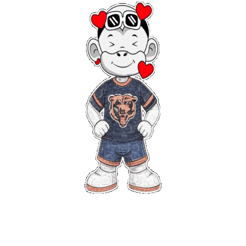 Chicago Bears Love Sticker by Zhot