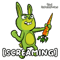 Bunny Screaming Sticker by VeeFriends