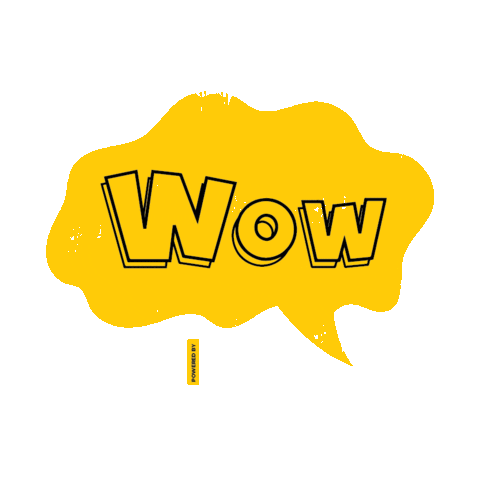Happy Wow Sticker by Being Human Clothing