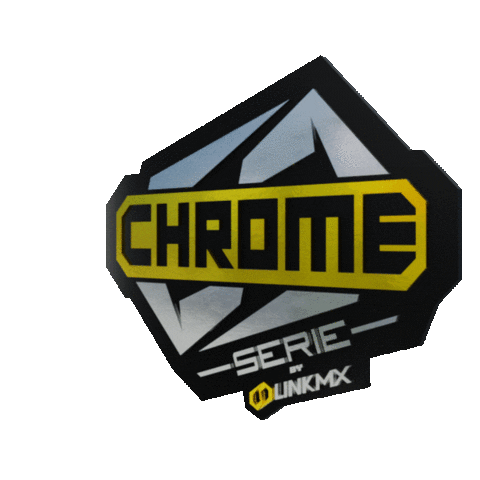 Motocross Chrome Sticker by Linkmx