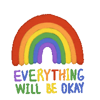 Kyliek_illustration happy rainbow home covid Sticker