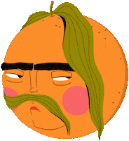 Mood Orange Sticker