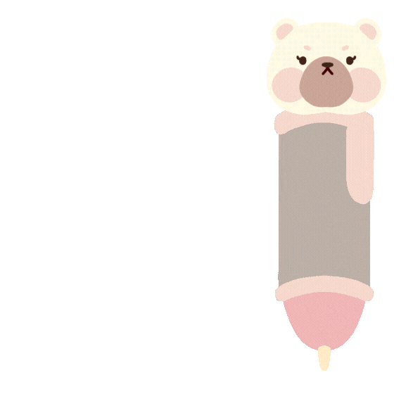 nizart_palette work school bear aesthetic Sticker