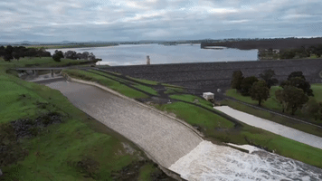 Drone Footage Shows Flooded Towns in Central Victoria